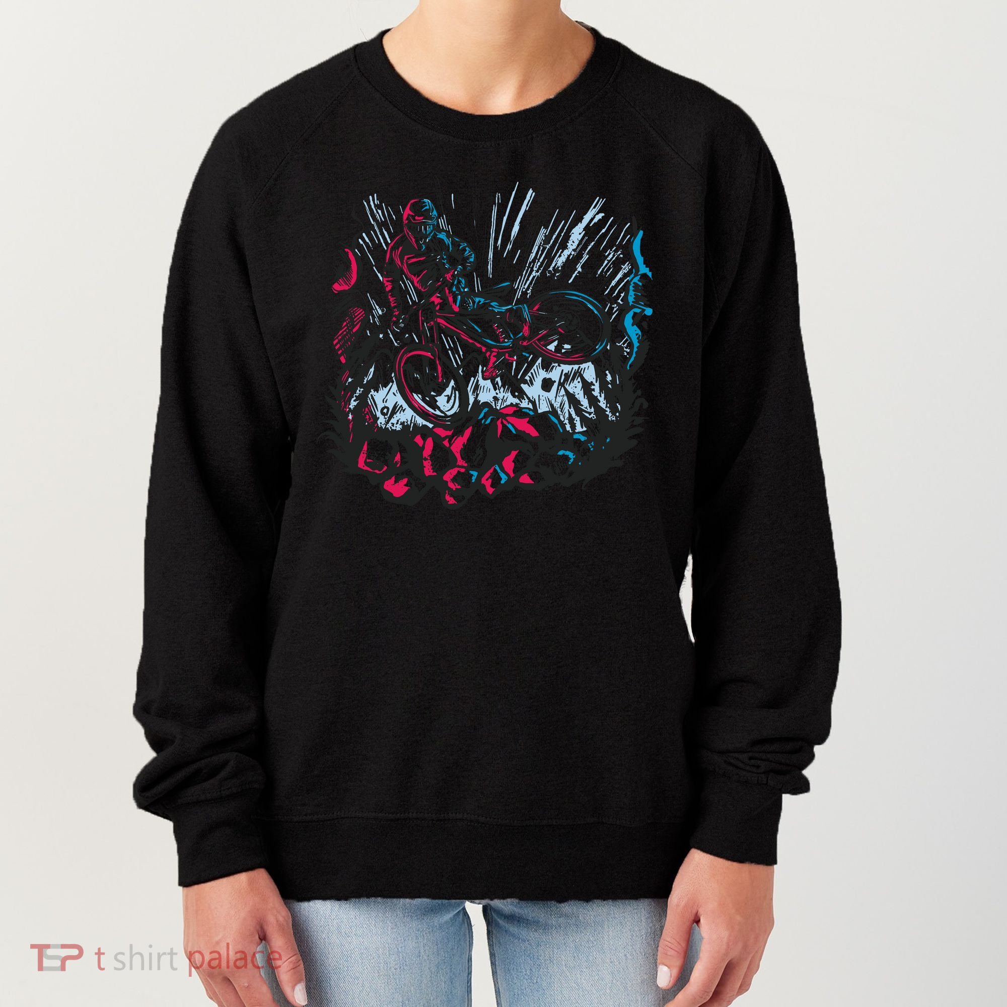 Downhill Biker Stunt Women's Sweatshirt
