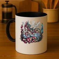 Downhill Biker Stunt Coffee Mug thumb 4