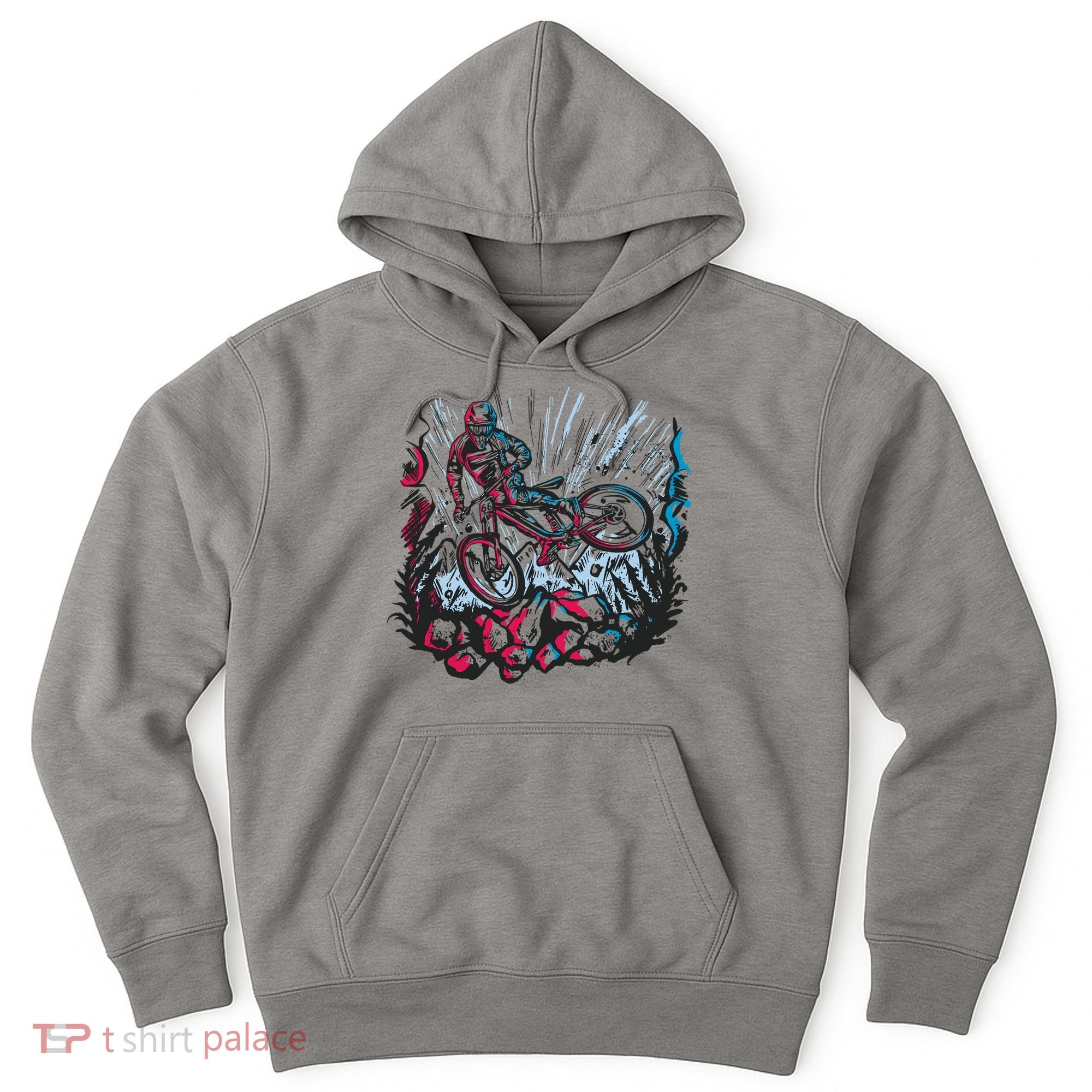 Downhill Biker Stunt Hoodie