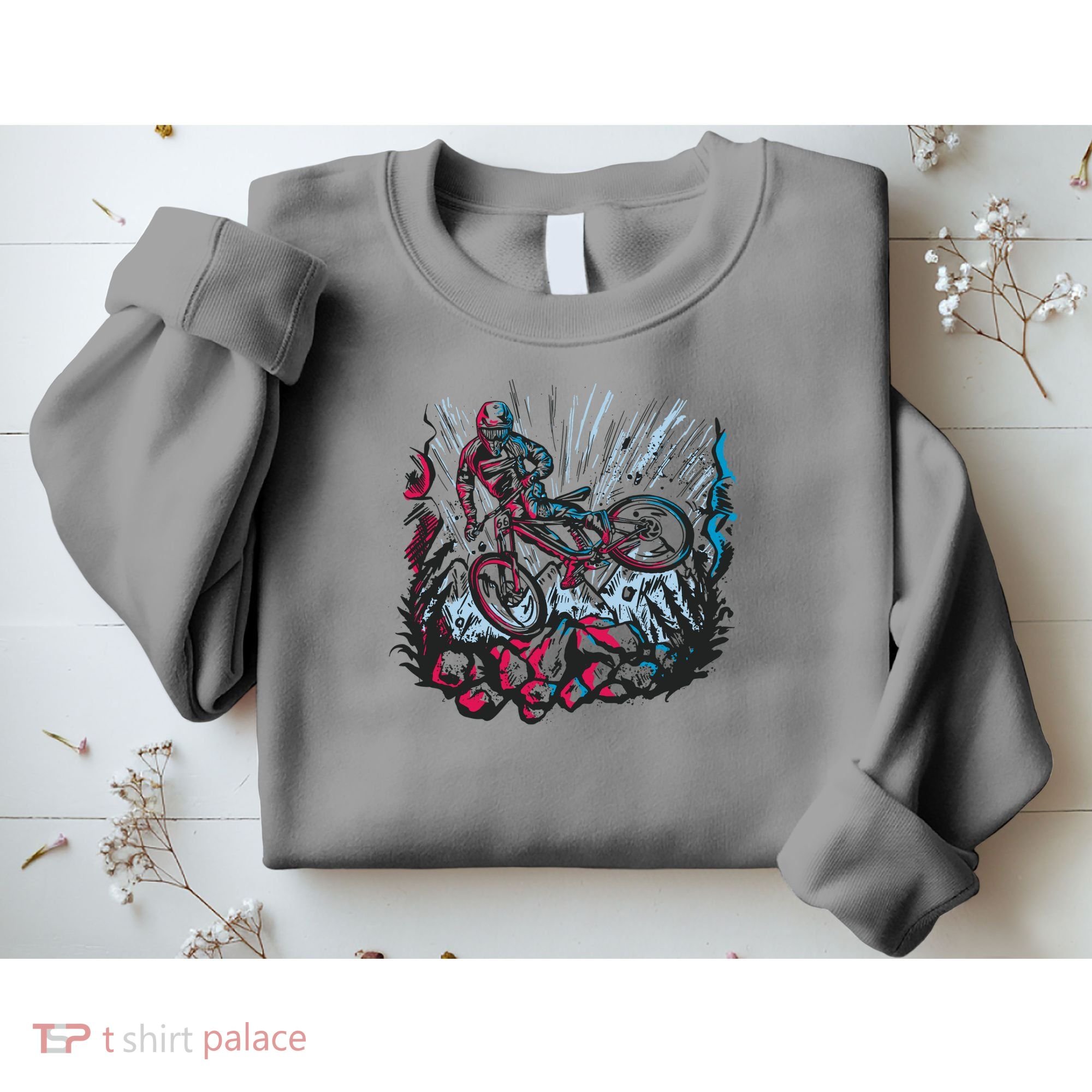 Downhill Biker Stunt Sweatshirt