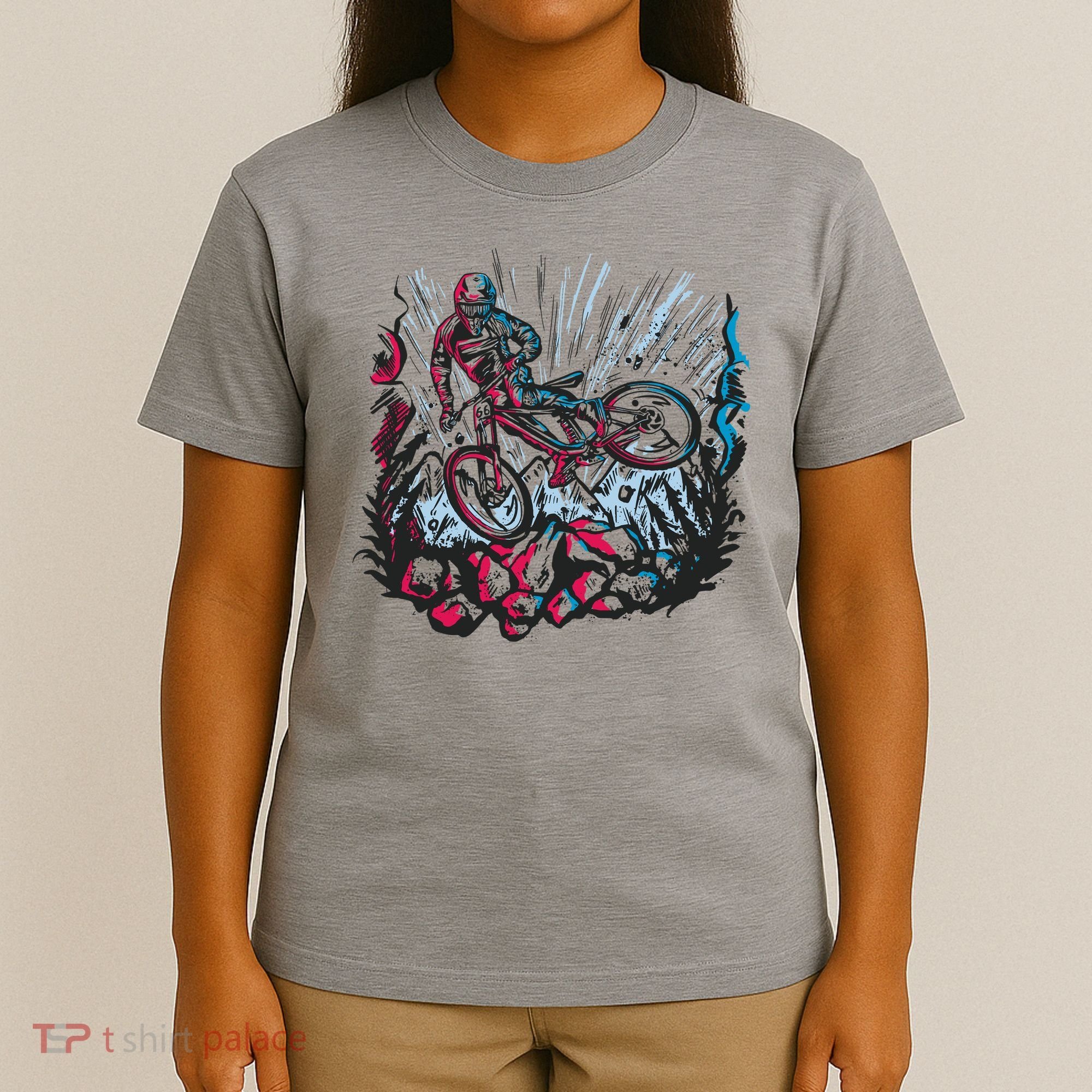Downhill Biker Stunt T-Shirt