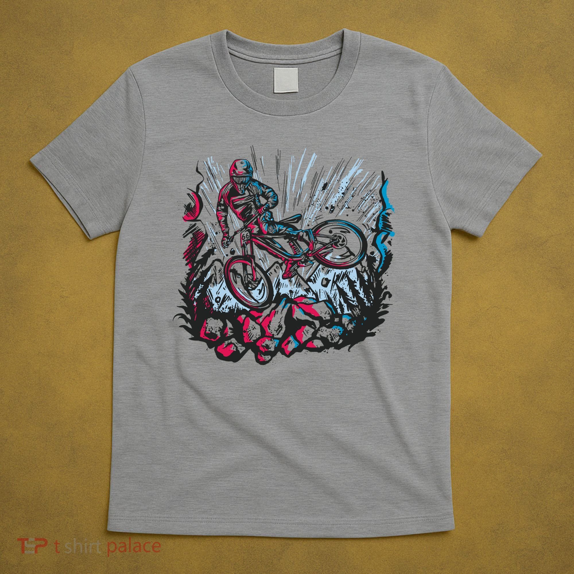 Downhill Biker Stunt T-Shirt