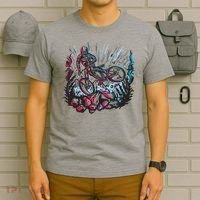 Downhill Biker Stunt T-Shirt thumb 6