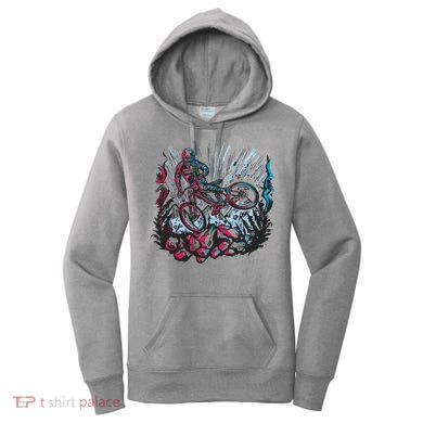 Downhill Biker Stunt Women's Hoodie