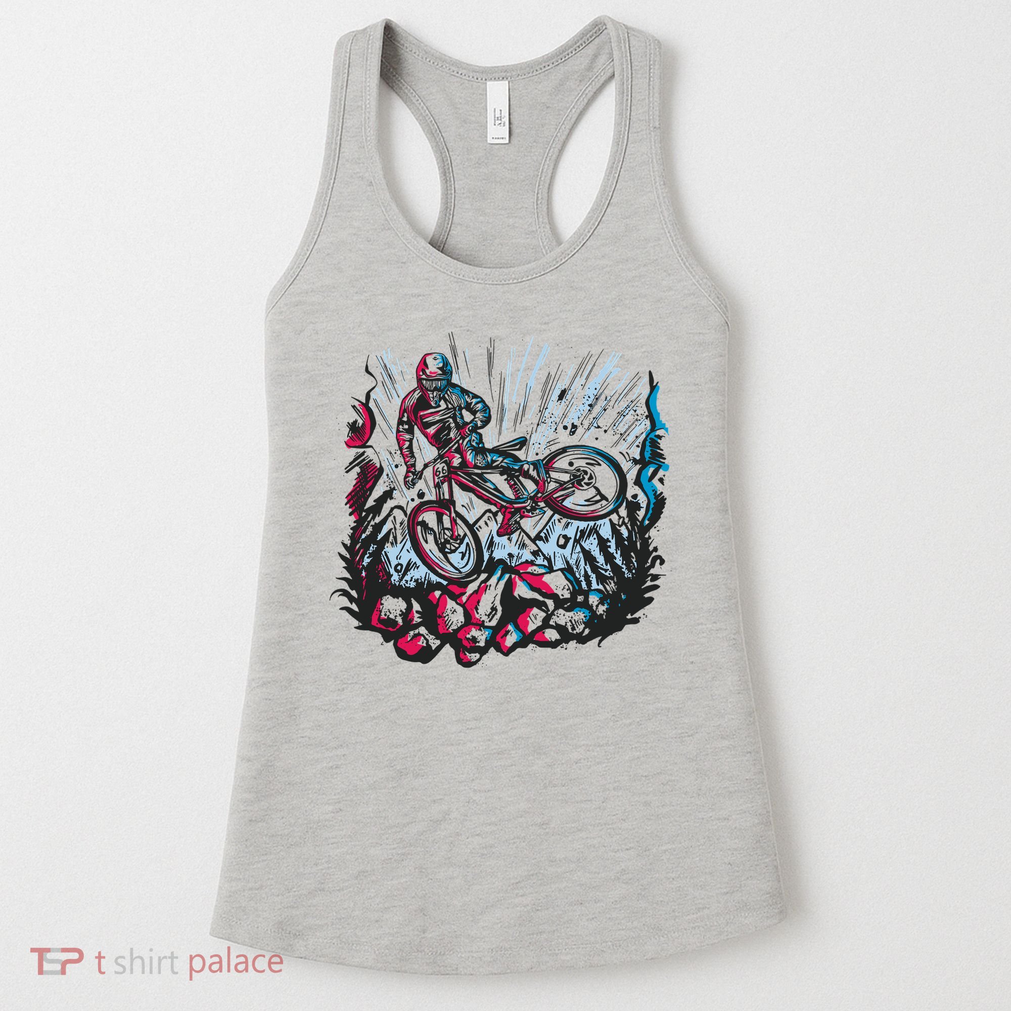 Downhill Biker Stunt Women's Tank Top