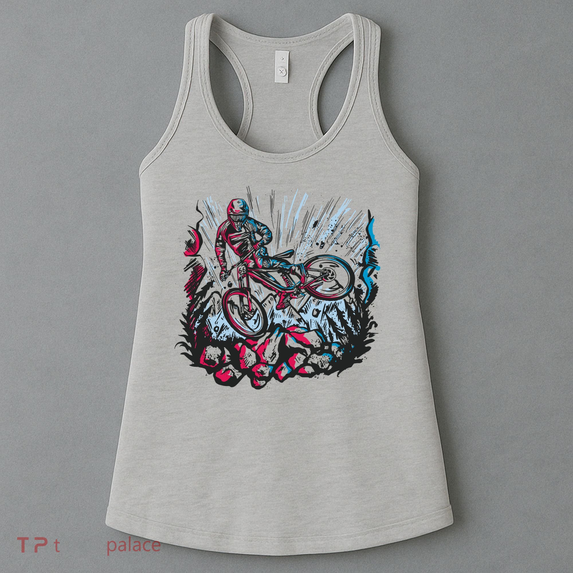 Downhill Biker Stunt Women's Tank Top