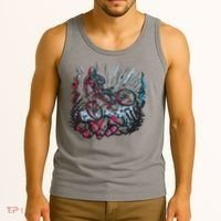 Downhill Biker Stunt Tank Top thumb 3