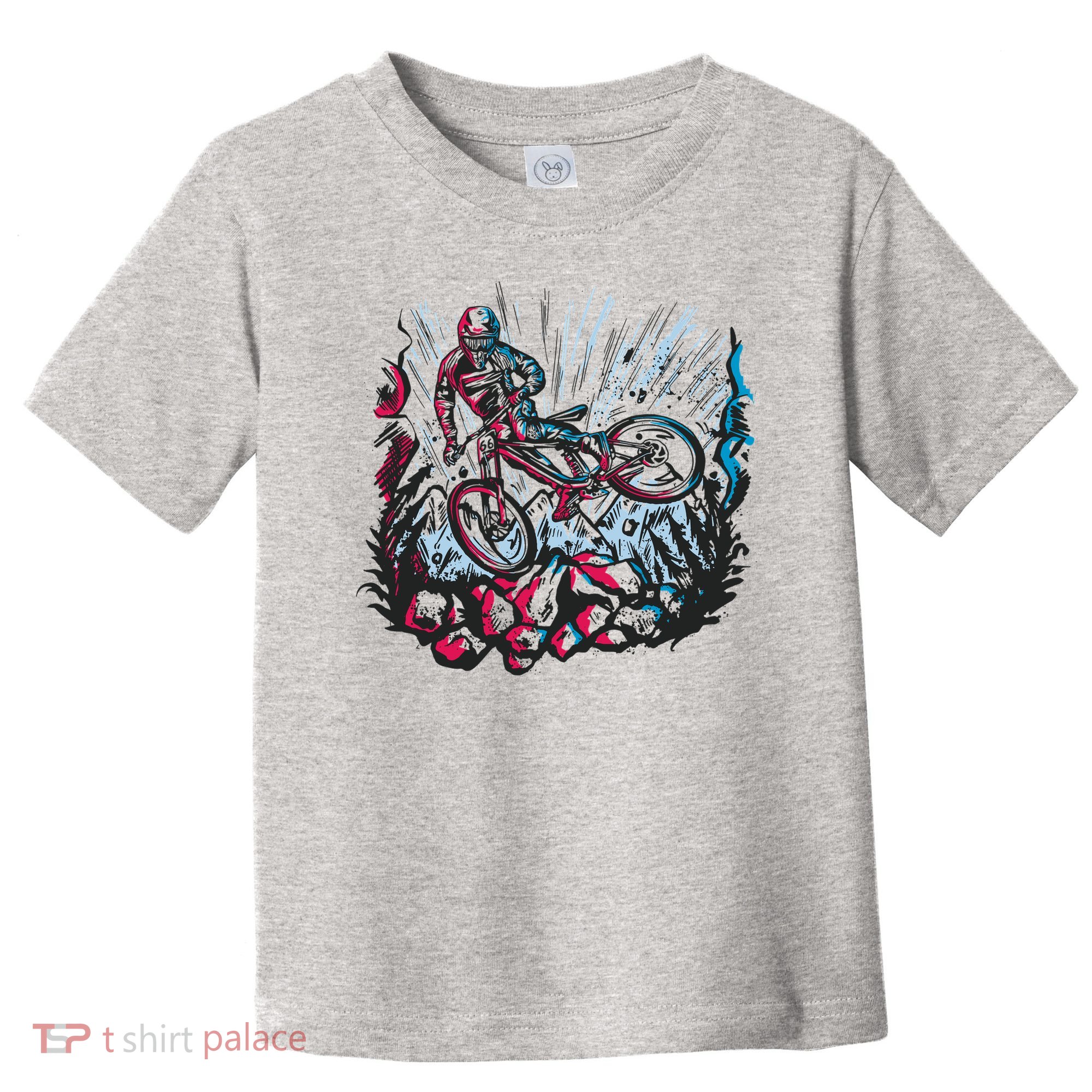 Downhill Biker Stunt Toddler T-Shirt