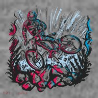 Downhill Biker Stunt Toddler T-Shirt thumb 4