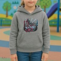 Downhill Biker Stunt Kids Hoodie thumb 3