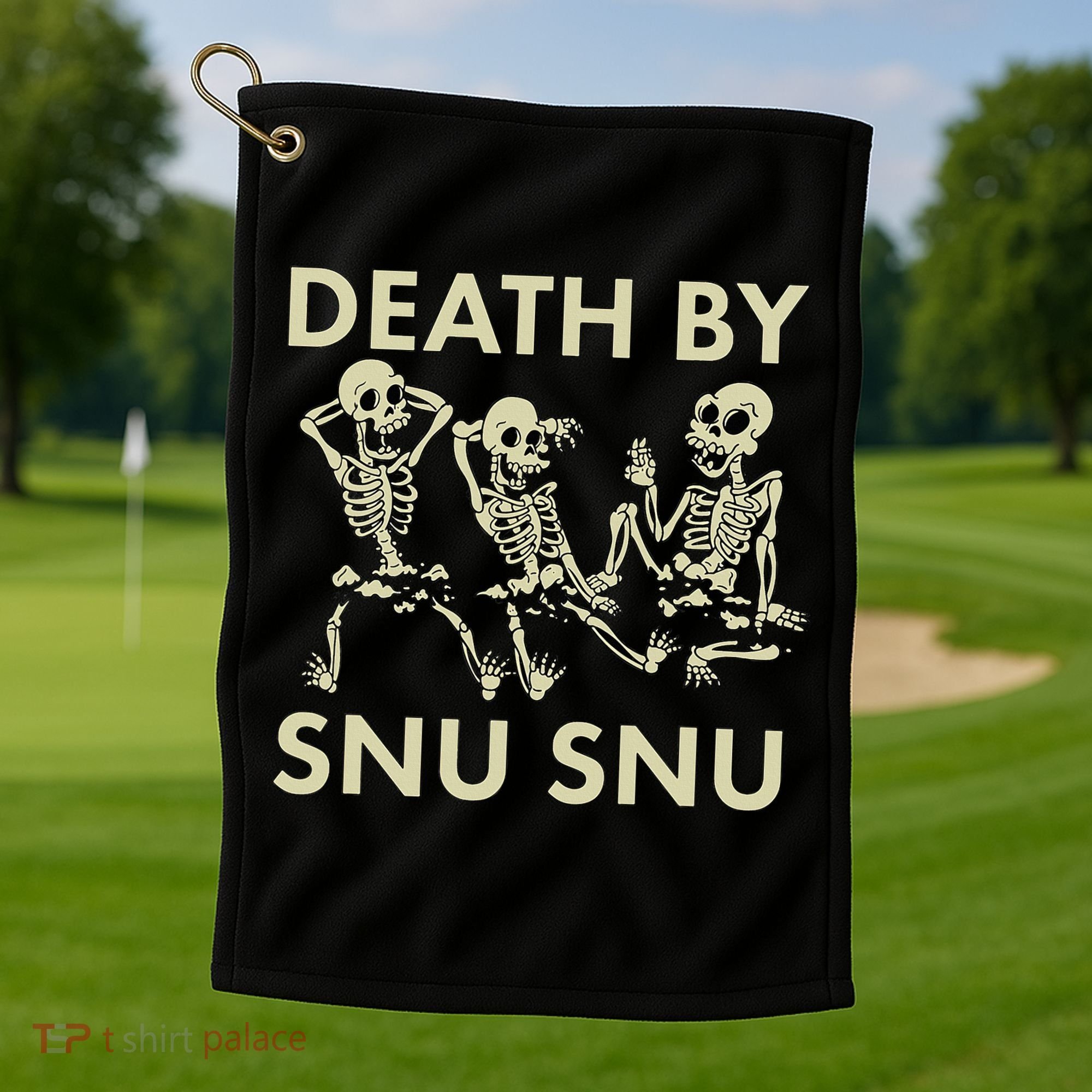 Death By Snu Snu Golf Towel