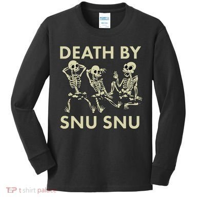 Death By Snu Snu Kids Long Sleeve Shirt