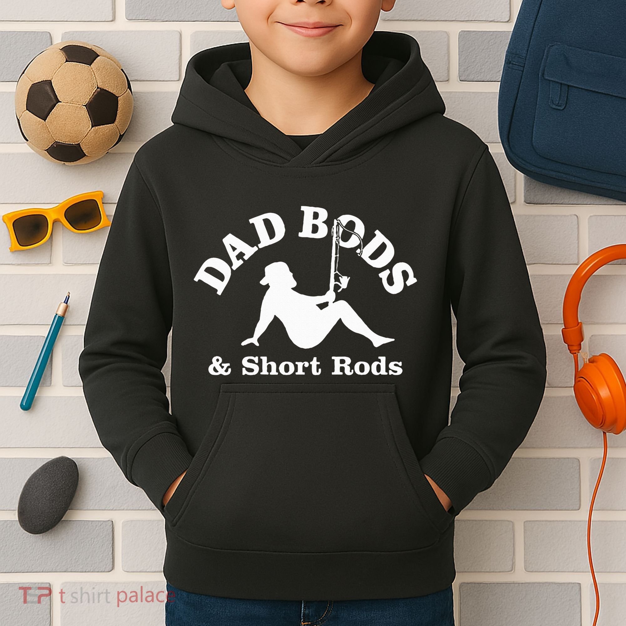 Dad Bods & Short Rods Kids Hoodie
