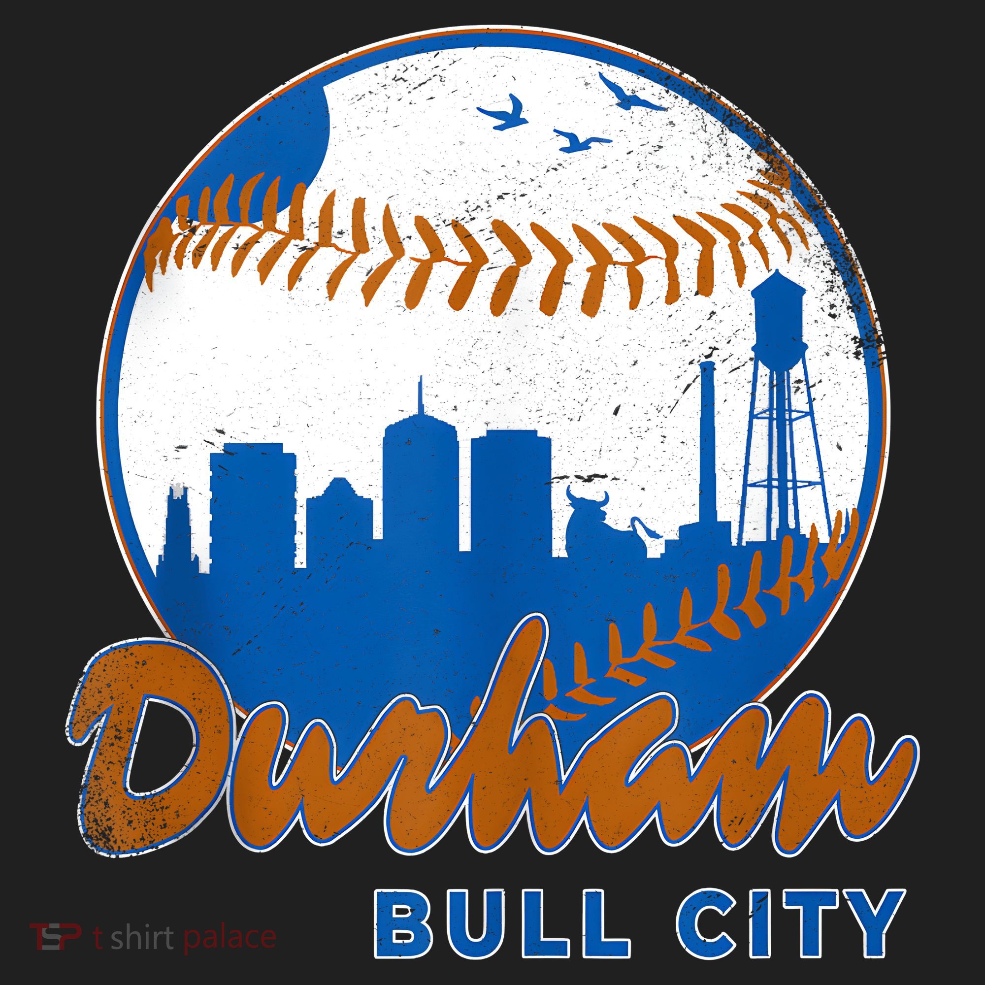 Durham Baseball Skyline Classic Bull City North Carolina Women's Sweatshirt