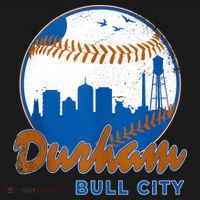 Durham Baseball Skyline Classic Bull City North Carolina Coaster thumb 2