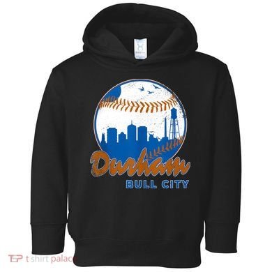 Durham Baseball Skyline Classic Bull City North Carolina Toddler Hoodie