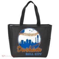 Durham Baseball Skyline Classic Bull City North Carolina Tote Bag thumb 0