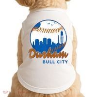 Durham Baseball Skyline Classic Bull City North Carolina Doggie Tank thumb 0