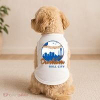 Durham Baseball Skyline Classic Bull City North Carolina Doggie Tank thumb 2