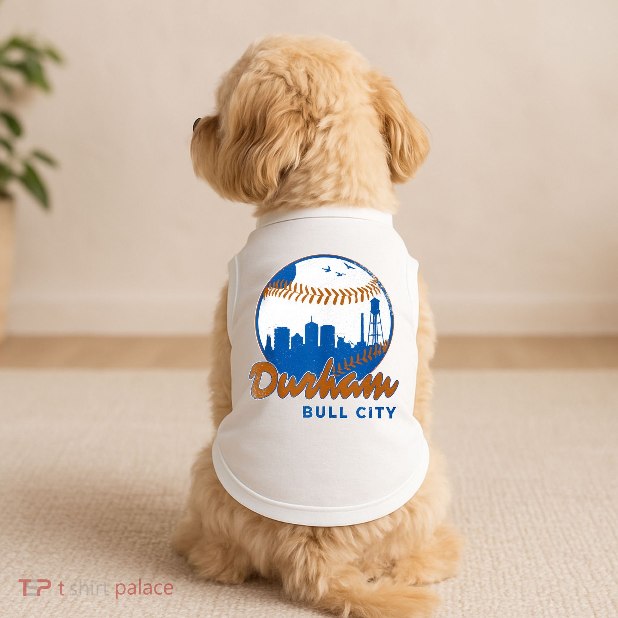 Durham Baseball Skyline Classic Bull City North Carolina Doggie Tank