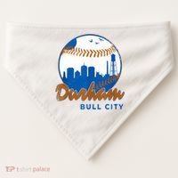 Durham Baseball Skyline Classic Bull City North Carolina USA-Made Doggie Bandana thumb 0