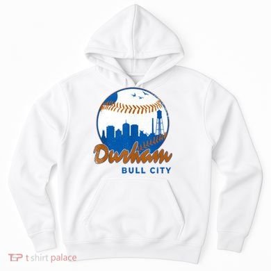 Durham Baseball Skyline Classic Bull City North Carolina Hoodie