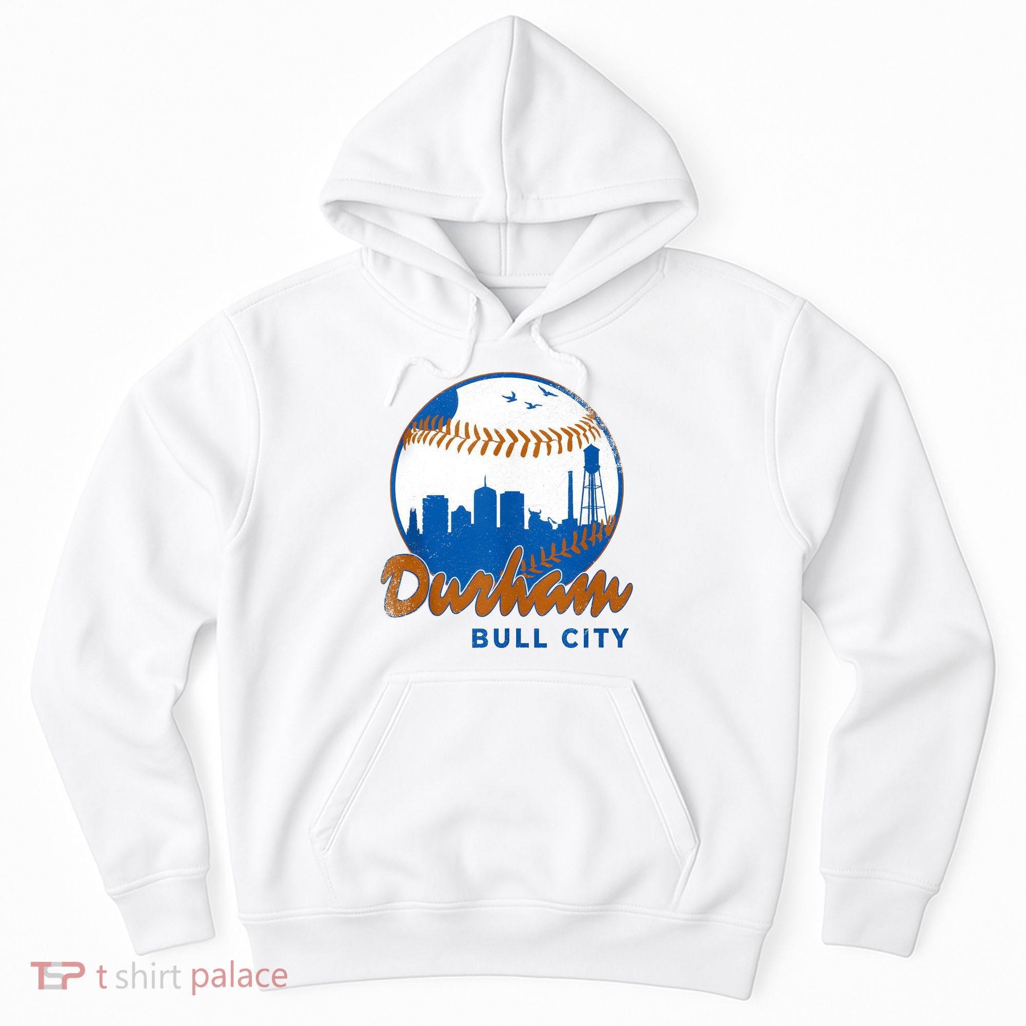Durham Baseball Skyline Classic Bull City North Carolina Hoodie