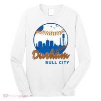 Durham Baseball Skyline Classic Bull City North Carolina Long Sleeve Shirt thumb 0