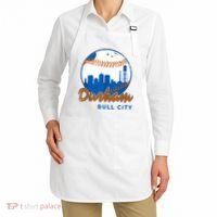 Durham Baseball Skyline Classic Bull City North Carolina Apron thumb 2
