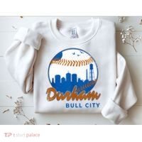 Durham Baseball Skyline Classic Bull City North Carolina Sweatshirt thumb 2