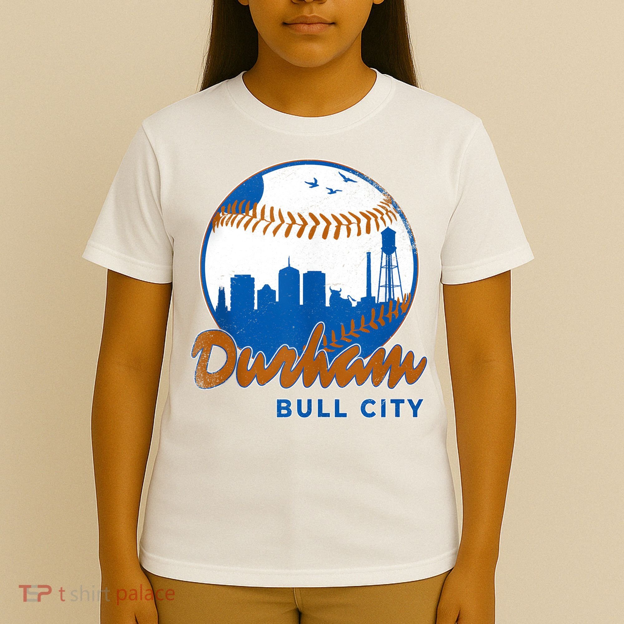 Durham Baseball Skyline Classic Bull City North Carolina T-Shirt