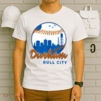 Durham Baseball Skyline Classic Bull City North Carolina T-Shirt thumb 6