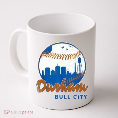 Durham Baseball Skyline Classic Bull City North Carolina Coffee Mug