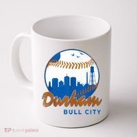 Durham Baseball Skyline Classic Bull City North Carolina Coffee Mug thumb 0