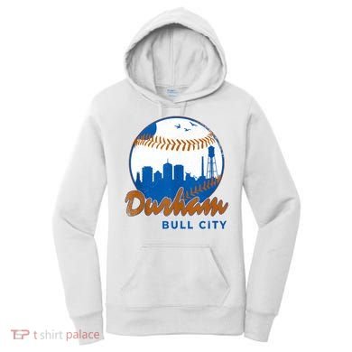 Durham Baseball Skyline Classic Bull City North Carolina Women's Hoodie