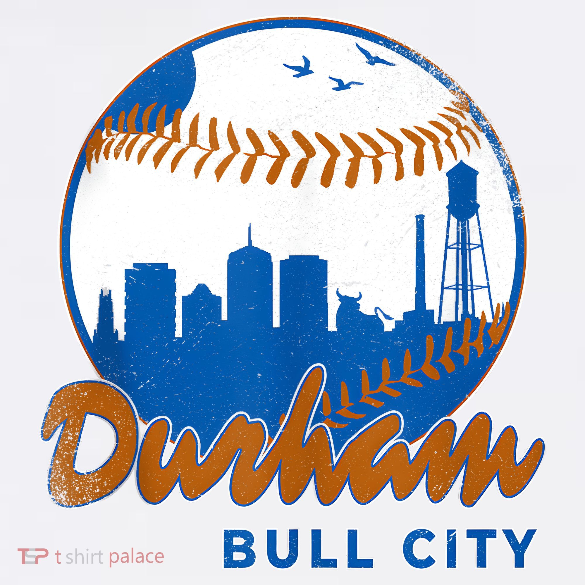 Durham Baseball Skyline Classic Bull City North Carolina Women's Hoodie