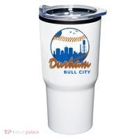 Durham Baseball Skyline Classic Bull City North Carolina Tumbler thumb 0