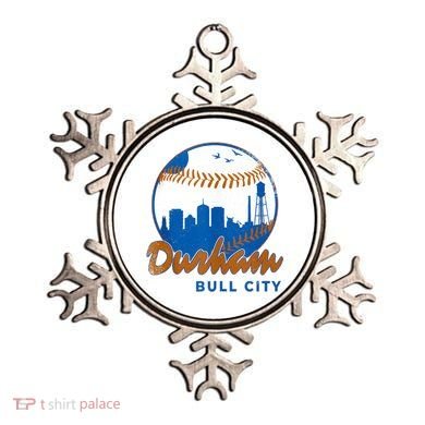 Durham Baseball Skyline Classic Bull City North Carolina Ornament