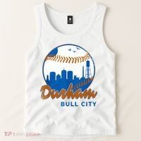 Durham Baseball Skyline Classic Bull City North Carolina Tank Top thumb 2