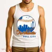 Durham Baseball Skyline Classic Bull City North Carolina Tank Top thumb 3