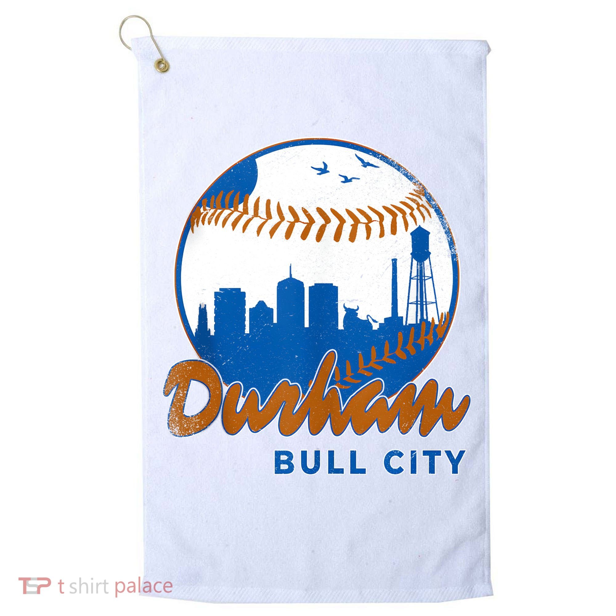 Durham Baseball Skyline Classic Bull City North Carolina Golf Towel