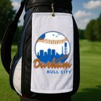 Durham Baseball Skyline Classic Bull City North Carolina Golf Towel thumb 2