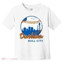 Durham Baseball Skyline Classic Bull City North Carolina Toddler T-Shirt thumb 0
