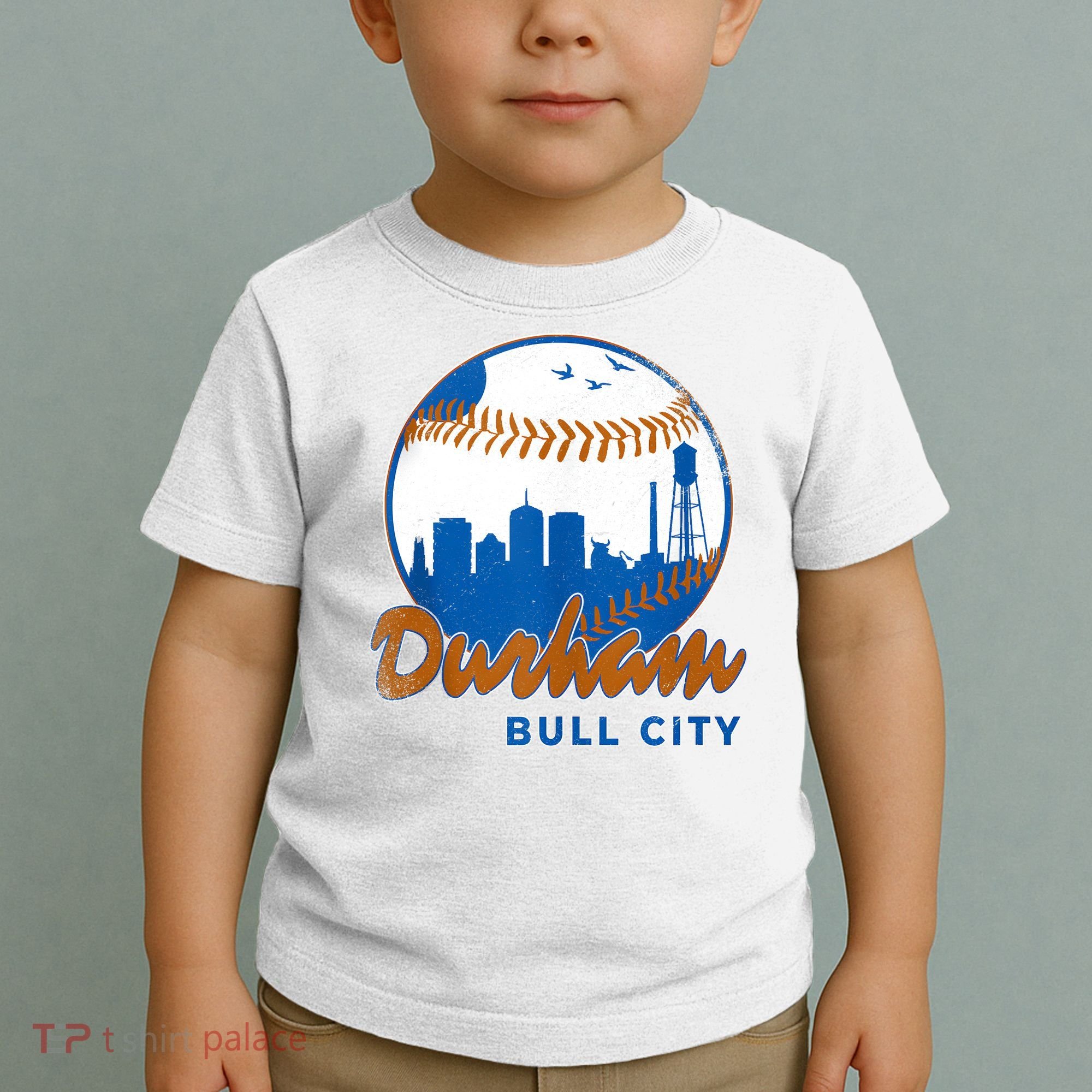 Durham Baseball Skyline Classic Bull City North Carolina Toddler T-Shirt