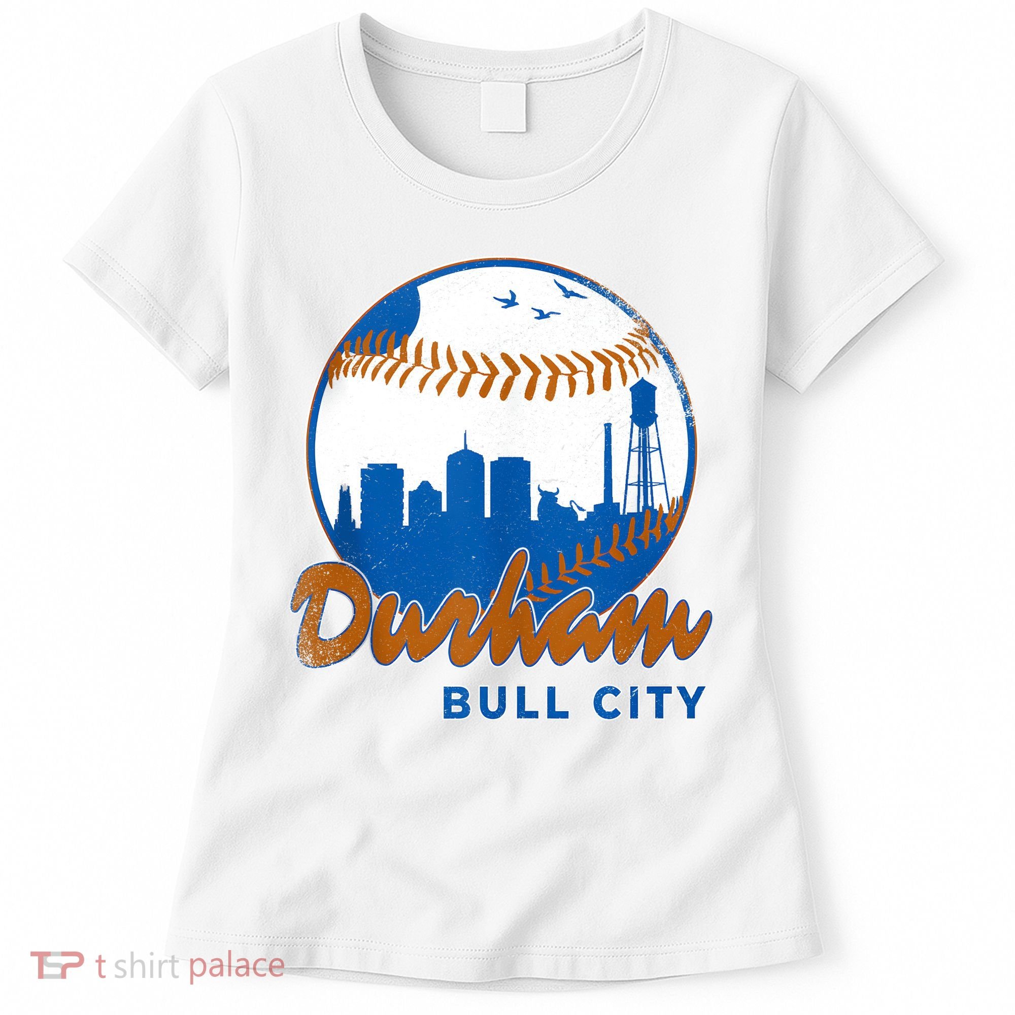 Durham Baseball Skyline Classic Bull City North Carolina Women's T-Shirt