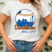 Durham Baseball Skyline Classic Bull City North Carolina Women's T-Shirt thumb 2