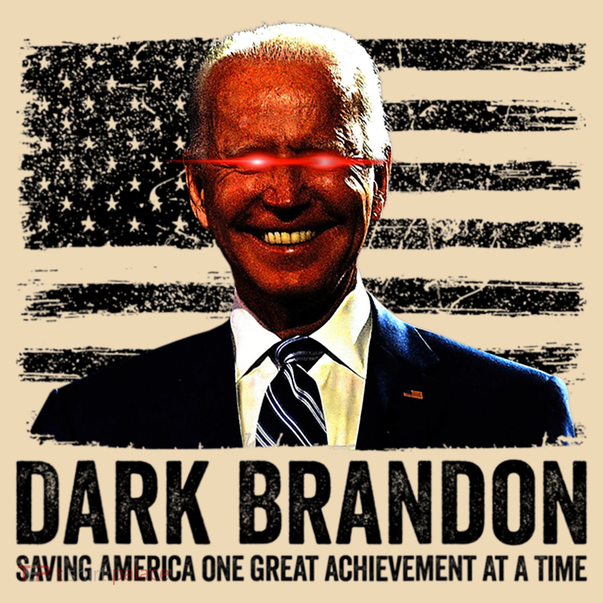 Dark Brandon Saving America Political USA Flag Tote Bag