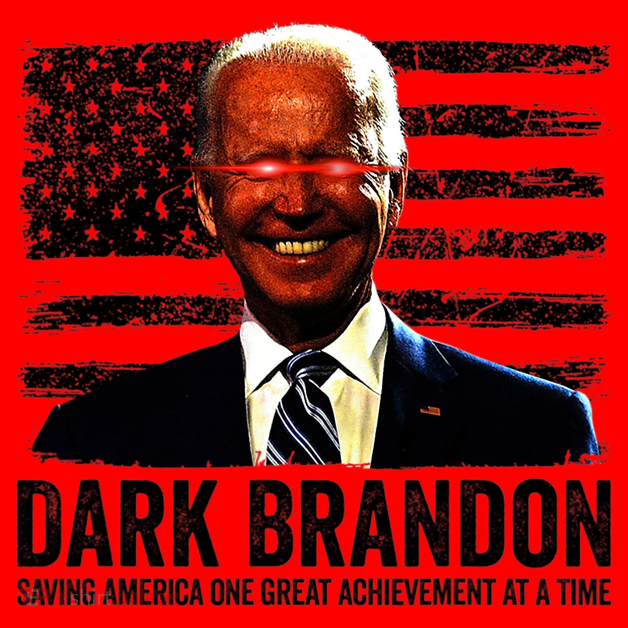 Dark Brandon Saving America Political USA Flag Santa Hat