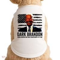 Dark Brandon Saving America Political USA Flag Doggie Tank thumb 0