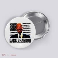 Dark Brandon Saving America Political USA Flag Button thumb 0